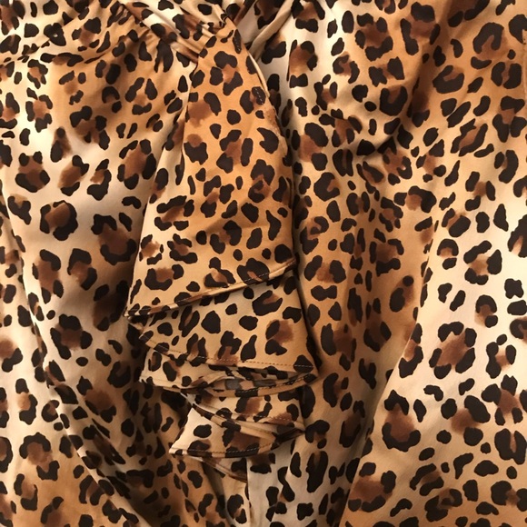 Tahari Cheetah Print Cap Sleeve Dress - Picture 2 of 3